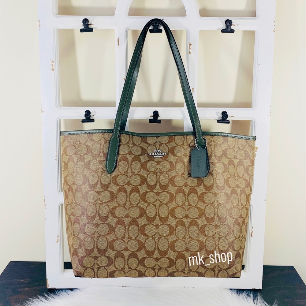 COACH Signature Open City Tote - Picture 1 of 16